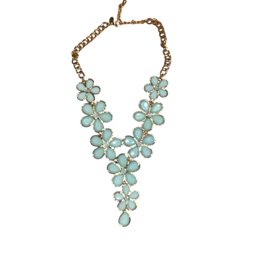 Women’s Mint Green Floral Fashion Necklace
